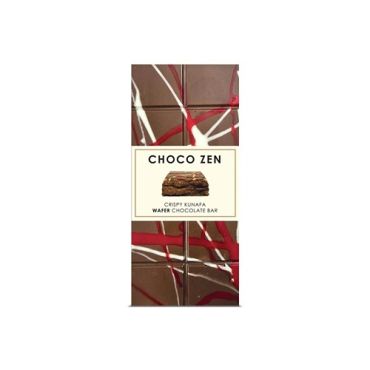 Choco Zen Wafer Kunafa Dubai Chocolate Bar Milk, 190G